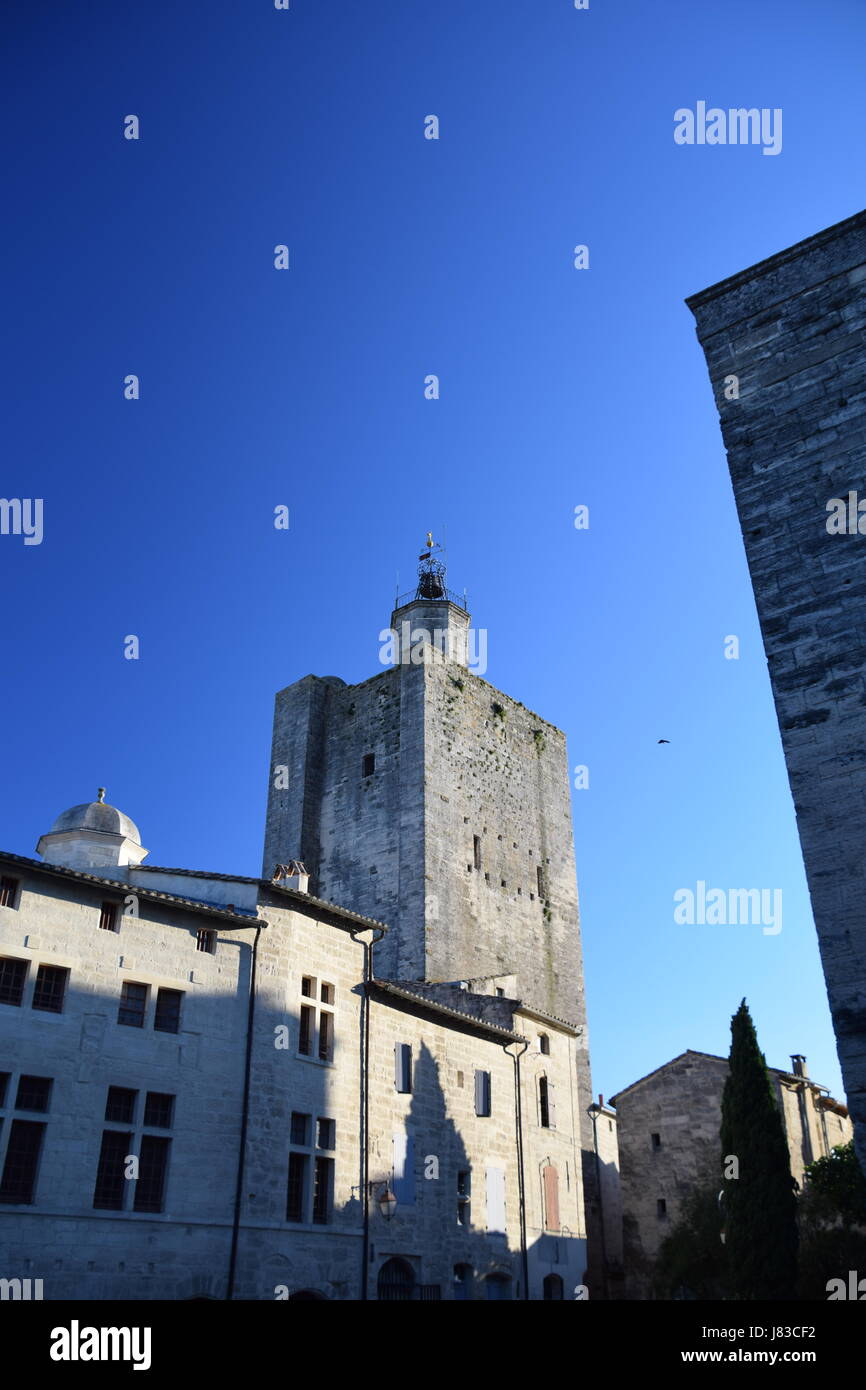 Le Château ducal ou le Duché d'Uzès à Uzès, Languedoc, France Banque D'Images