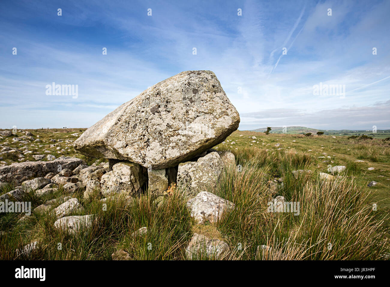 Arthur's Stone, chambre funéraire néolithique, Cefn Bryn, Gower, Pays de Galles, Royaume-Uni Banque D'Images