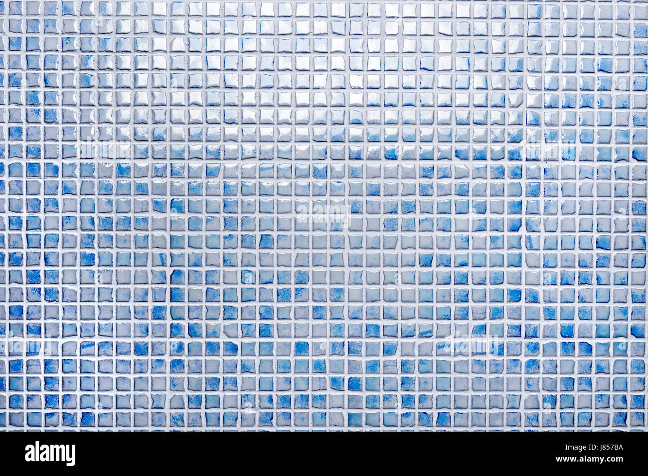 Sybway Carreaux Mosaïque En Céramique Métro Uni Bleu Brillant | 10 Matrices
