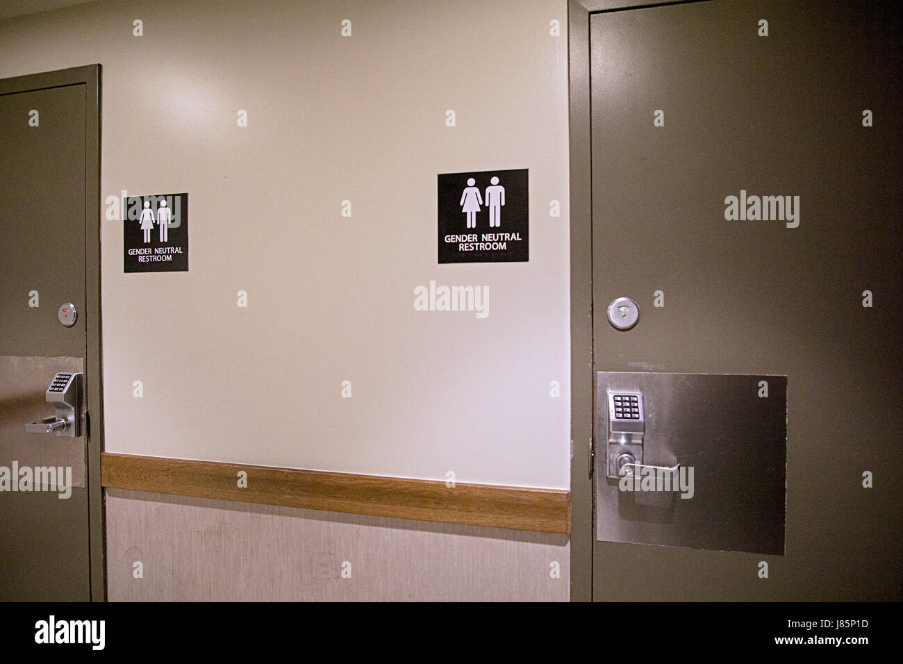 Les toilettes à Starbucks sur Park Avenue et 34th Street à Manhattan, New York City. Banque D'Images