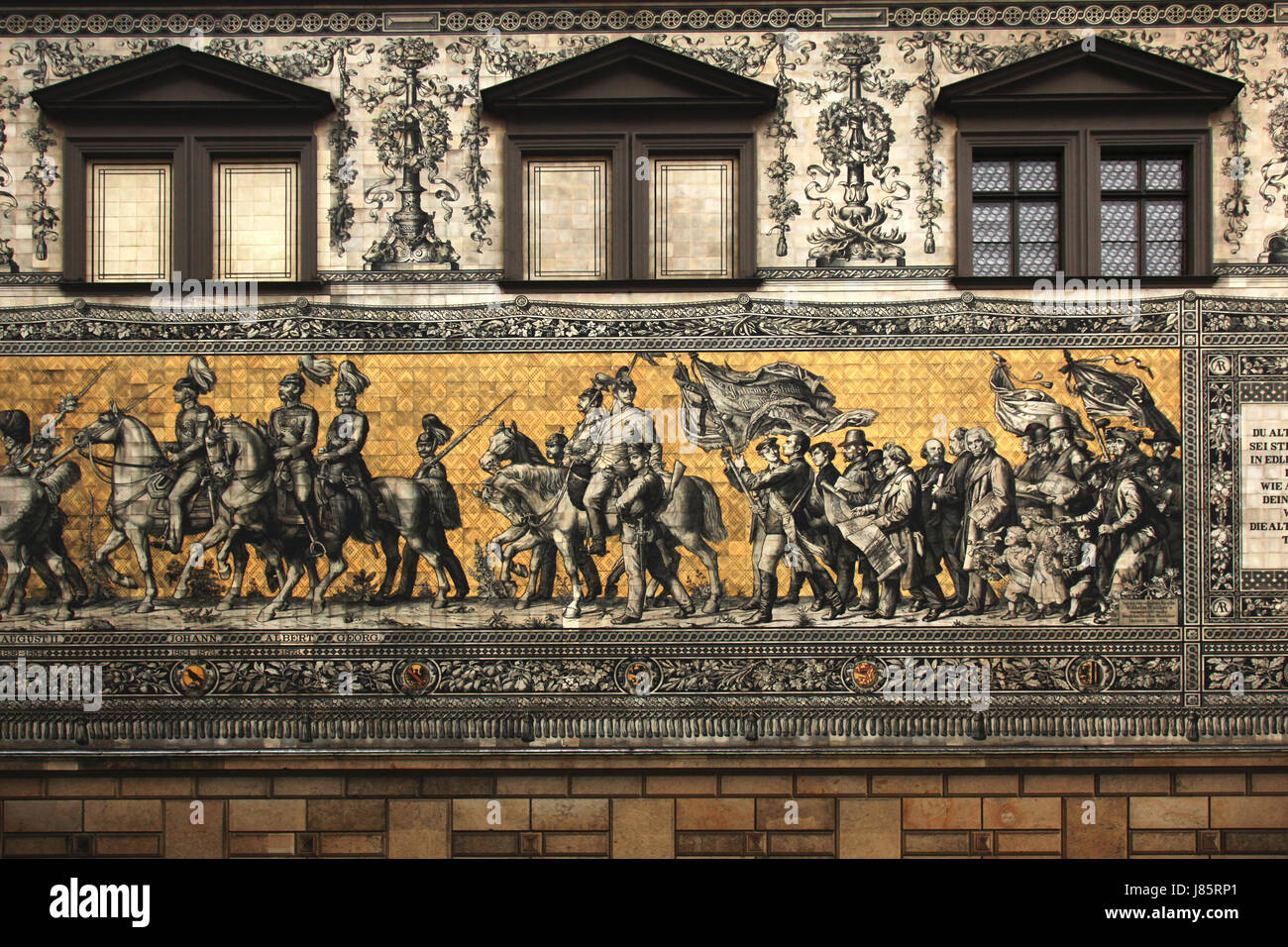 Dresde cavalcade story que globe planète terre plus frstenzug 25000 monde Banque D'Images