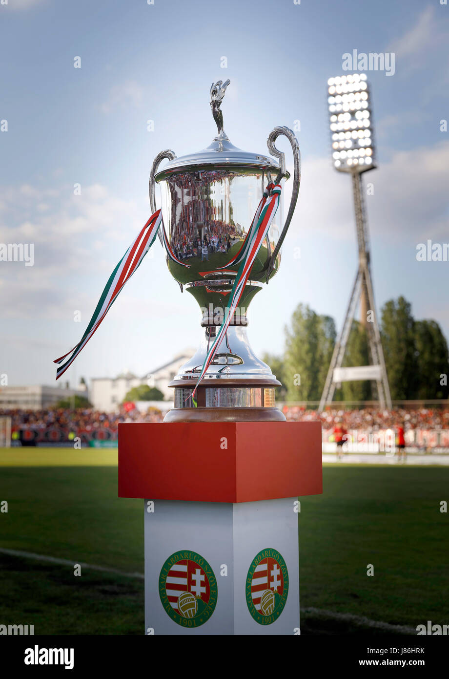 Budapest, Hongrie. 27 mai, 2017. La coupe de la ligue avant l'Hungarian OTP Bank Liga match entre Budapest Honved et Vidéotron au stade Bozsik FC le 27 mai 2017 à Budapest, Hongrie. Credit : Laszlo Szirtesi/Alamy Live News Banque D'Images