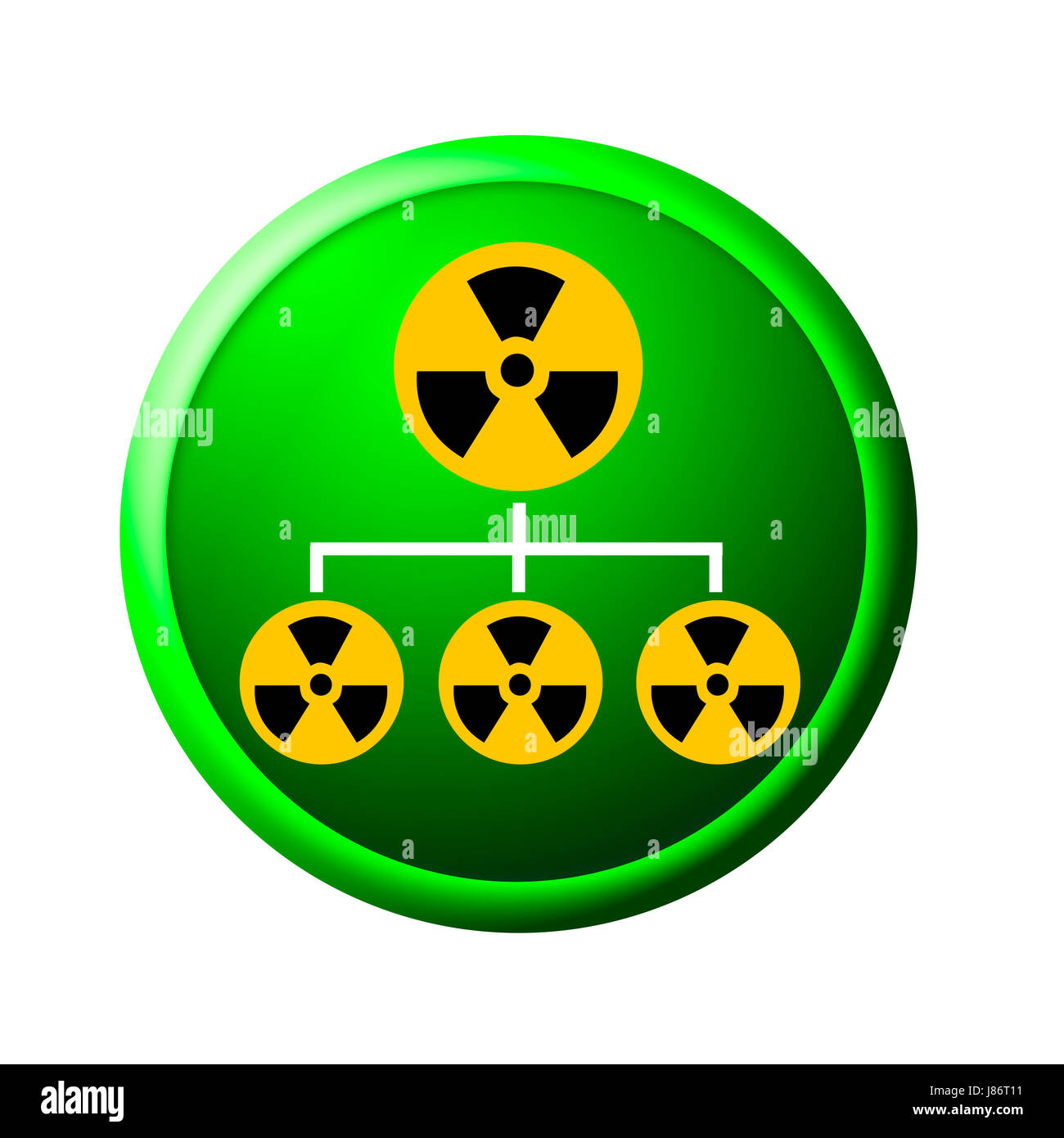 Attention pas de puissance puissance atomique de nombreuses illustration attention pas de bouton Banque D'Images
