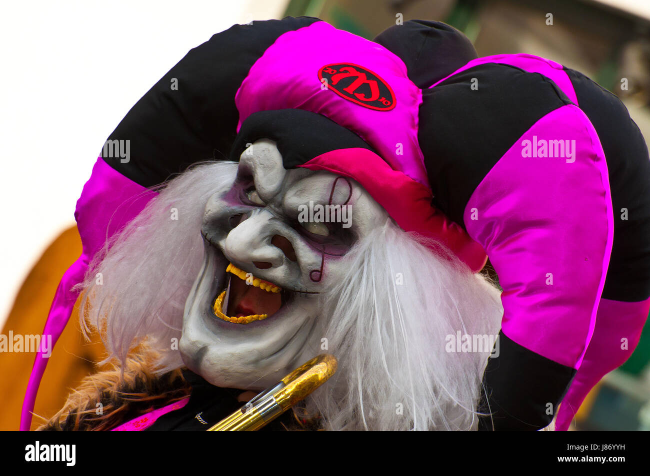 Revêtement, carnaval, clown, Arlequin, ghost, party, fête, carnaval, Banque D'Images