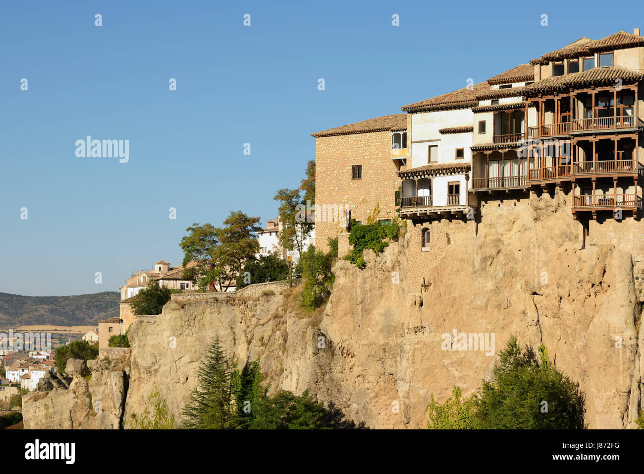 Las Casas Colgadas (maisons suspendues de Cuenca construit en 15 siècle, maintenant un site du patrimoine mondial), JAPAN Banque D'Images