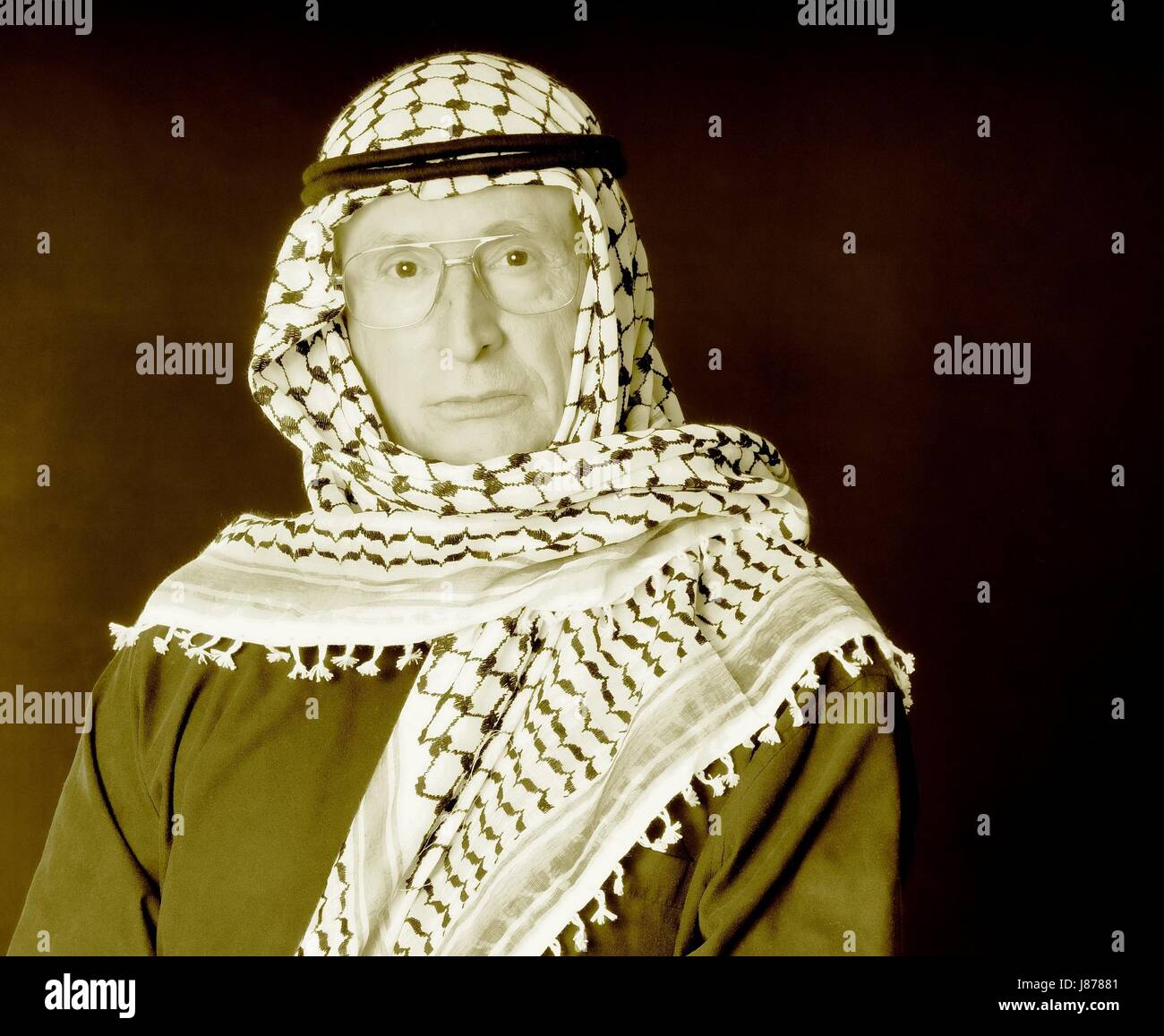 Jetblack basané noir deep black cape arabe arabe bédouine société invisible Banque D'Images