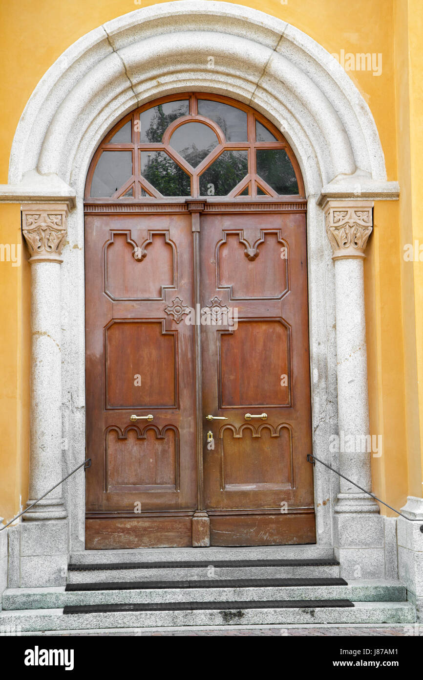 Porte en bois ancien,Italie Banque D'Images