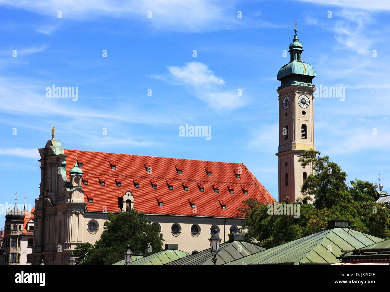 La religion, l'église, le ciel, le paradis, curiosités, Bavaria, Munich, style de Banque D'Images