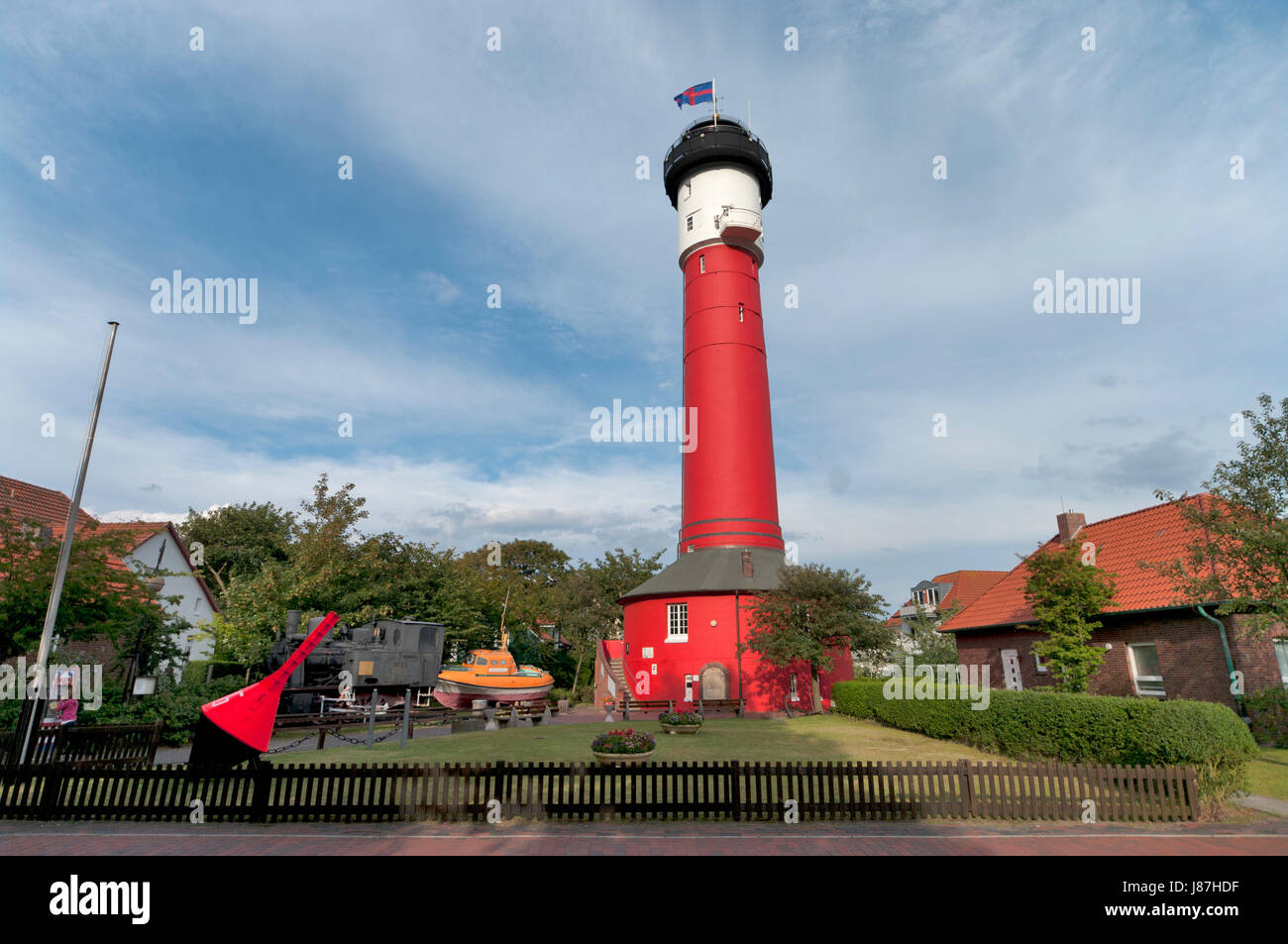Ancien phare de l'île de wangerooge museum Photo Stock Alamy
