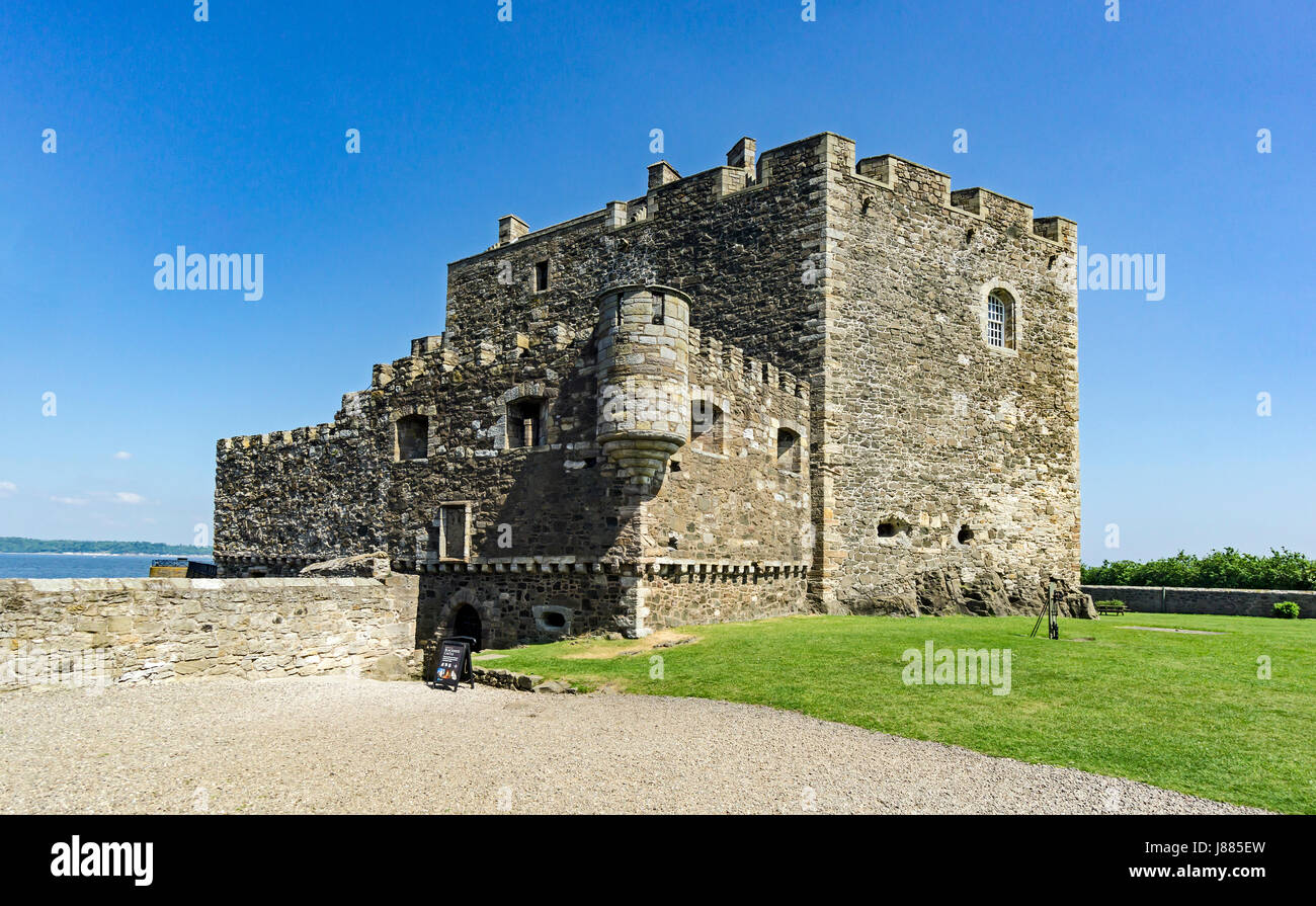 Blackness Castle dans village écossais noir par le Firth of Forth près de l'Ecosse Linlithgow UK Banque D'Images