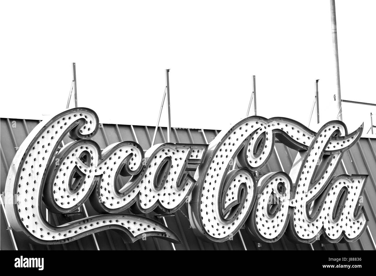 L'emblématique Coco Cola signe sur la promenade à Wildwood, New Jersey, USA Banque D'Images L'emblématique Coco Cola signe sur la promenade à Wildwood, New Jersey, USA Banque D'Images