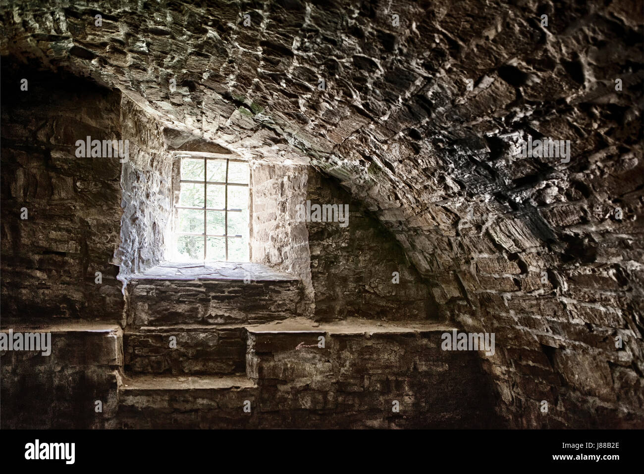 Une cave d'un vieux château, l'Allemagne, de l'Europe Banque D'Images