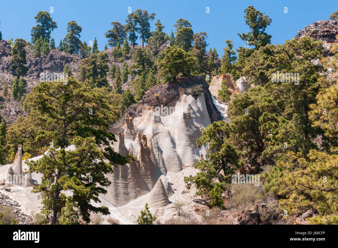 Paisaje paysage lunaire à Tenerife, Espagne Banque D'Images