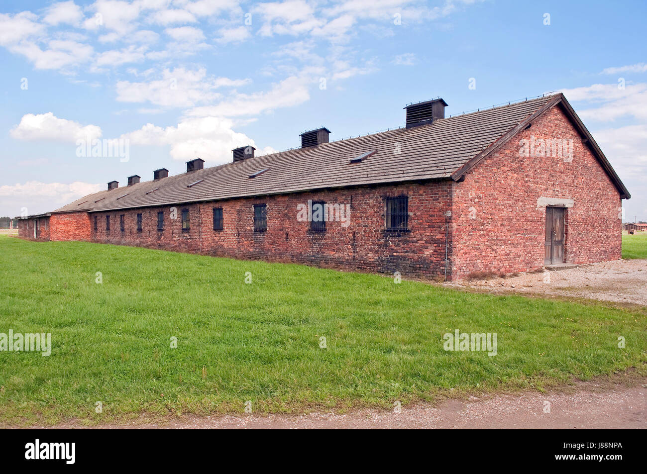 Mur, concentration, Pologne, camp, prison, camp de tentes, de l'holocauste, de la mort, Banque D'Images