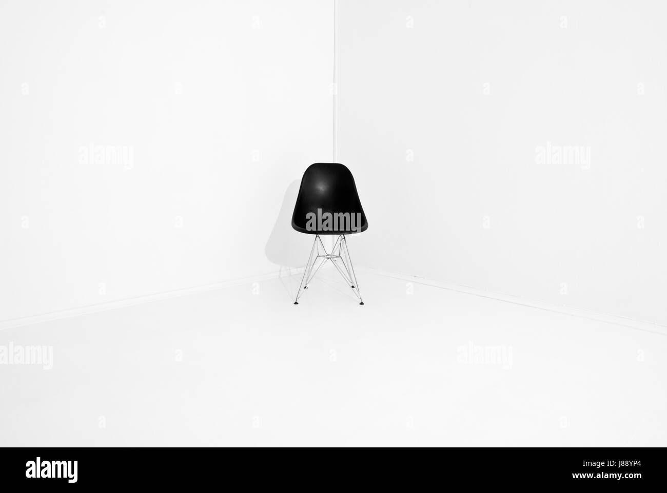 Chaise de bureau, isolé, de meubles, de prix, de meubles anciens, noir, de teint basané, jetblack, Banque D'Images