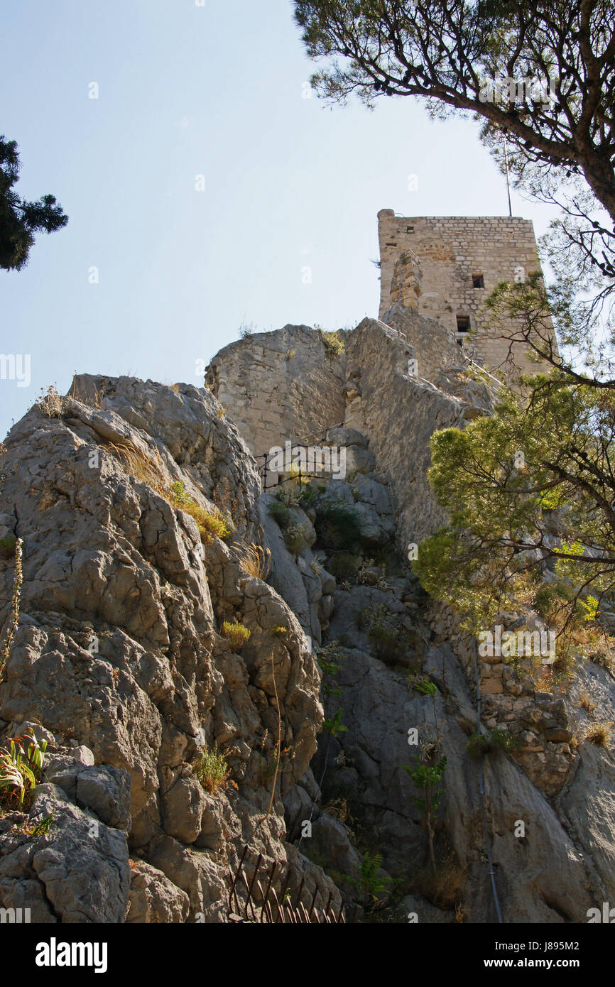 Ville, ville, plage, mer, la plage, mer, côte, la Croatie, l'eau salée, Banque D'Images