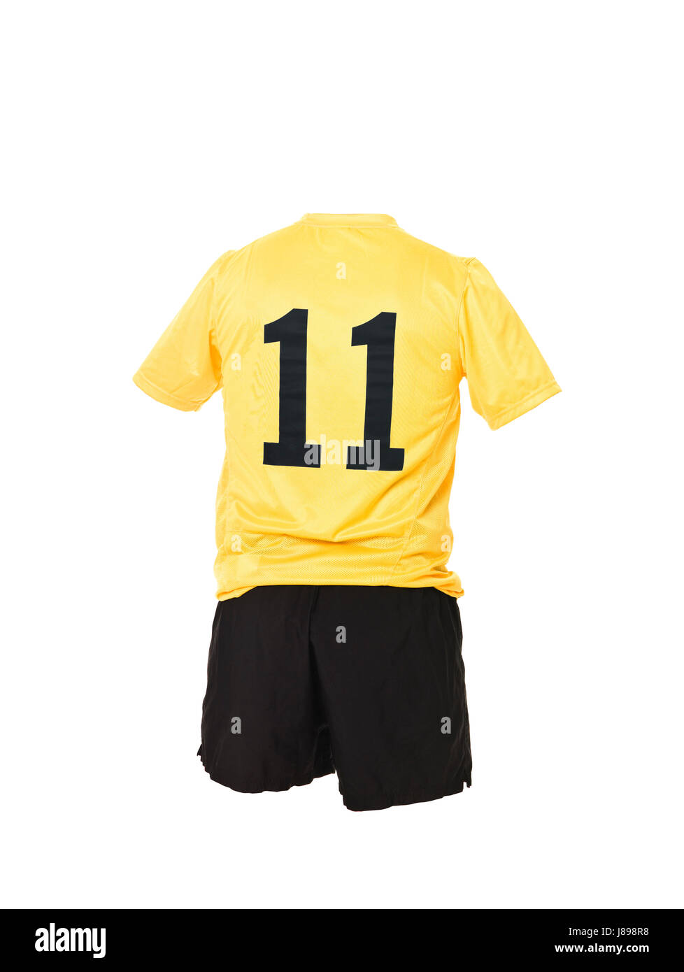 Maillot de foot avec numéro 11 isolé sur fond blanc Photo Stock - Alamy