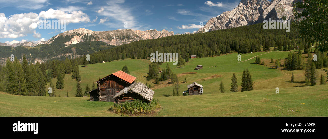 Montagne, randonnée pédestre, randonnée, randonnée, le Tyrol du sud, radio silence, calme, Banque D'Images