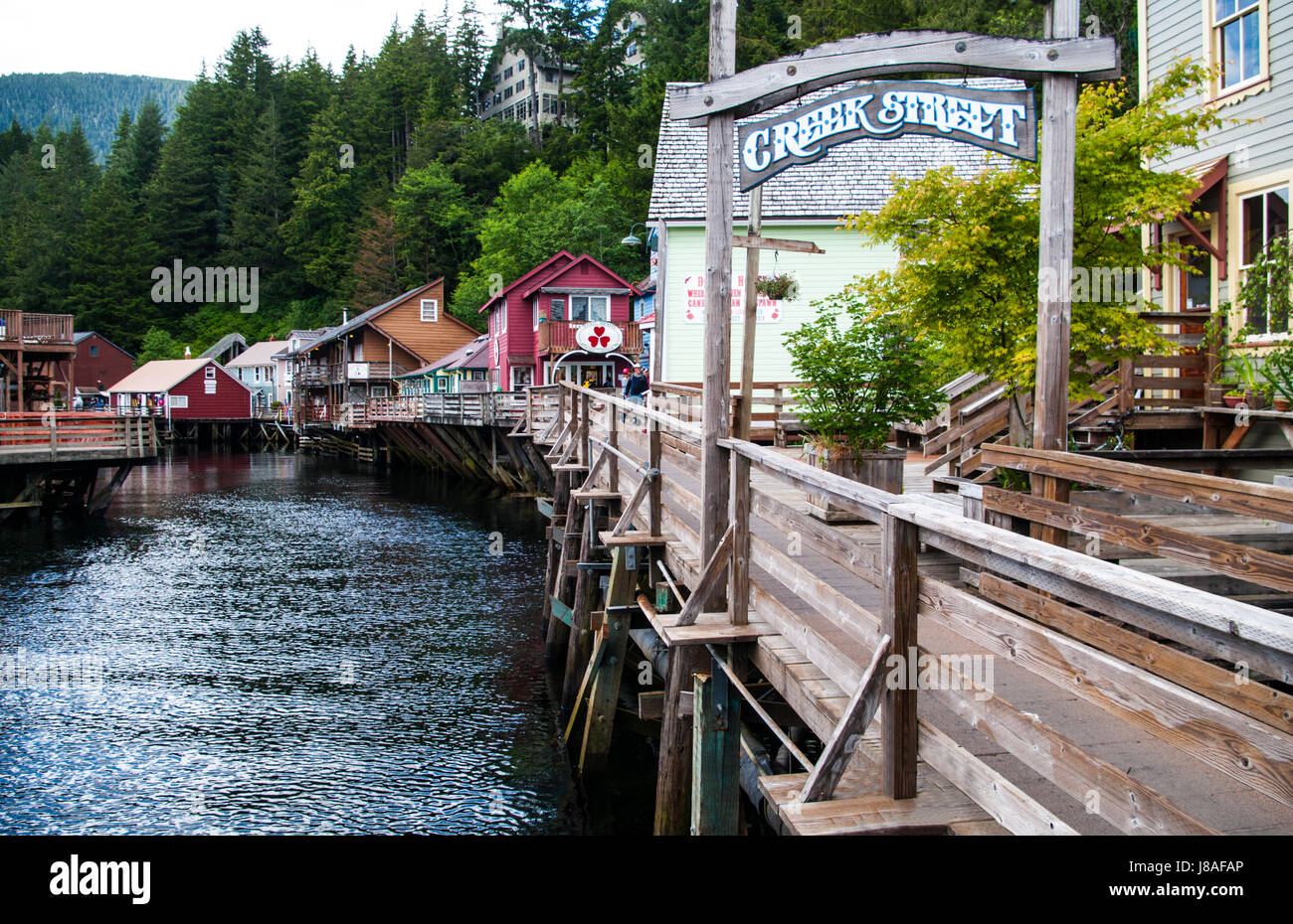 Creek Street North à Ketchikan Alaska Banque D'Images