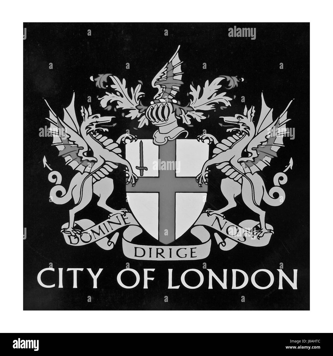 Ville, Ville, Centre, centre, pays, british, la Grande-Bretagne, manteau, armoiries, manteau, Banque D'Images