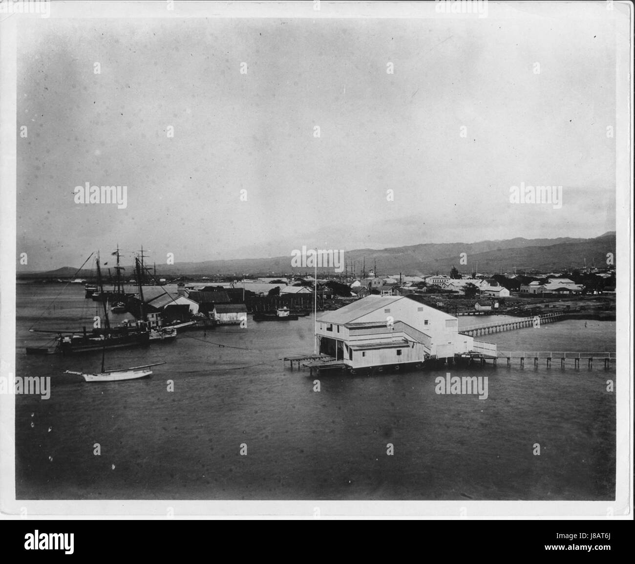 Kalakaua's Boathouse (PP 96 14 007) Banque D'Images