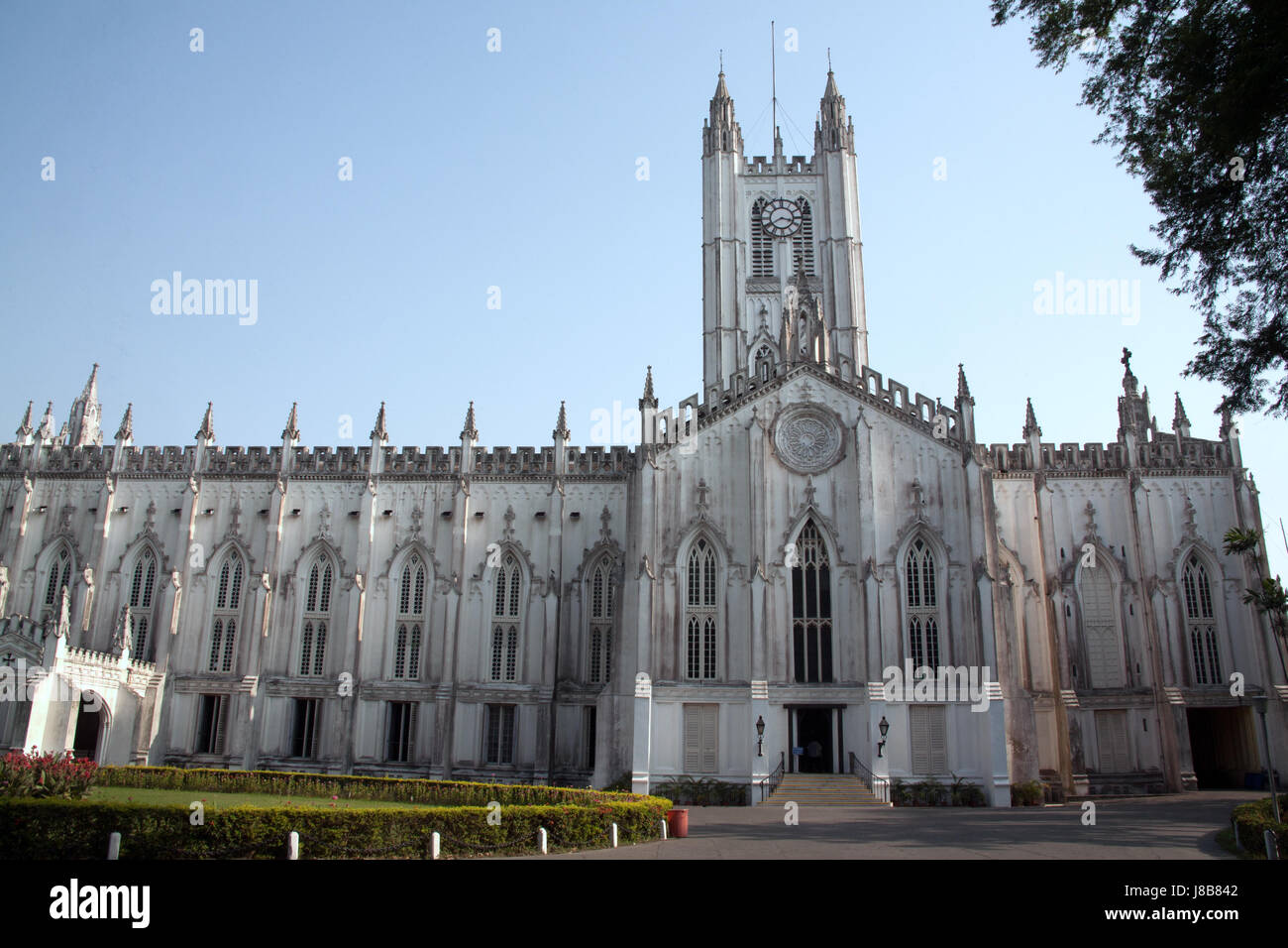 La Cathédrale St Paul, Kolkata, West Bengal India Banque D'Images