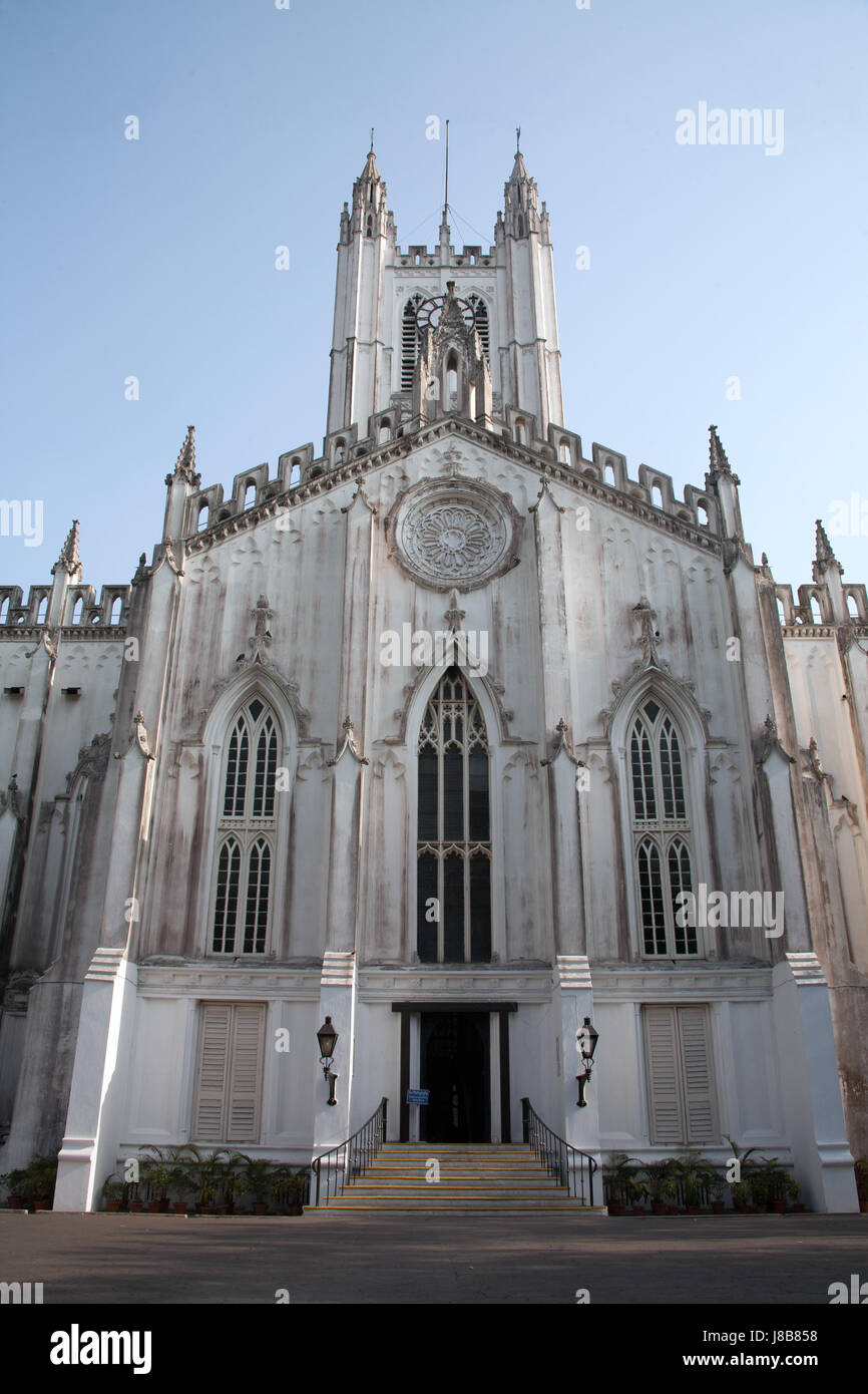 La Cathédrale St Paul, Kolkata, West Bengal India Banque D'Images