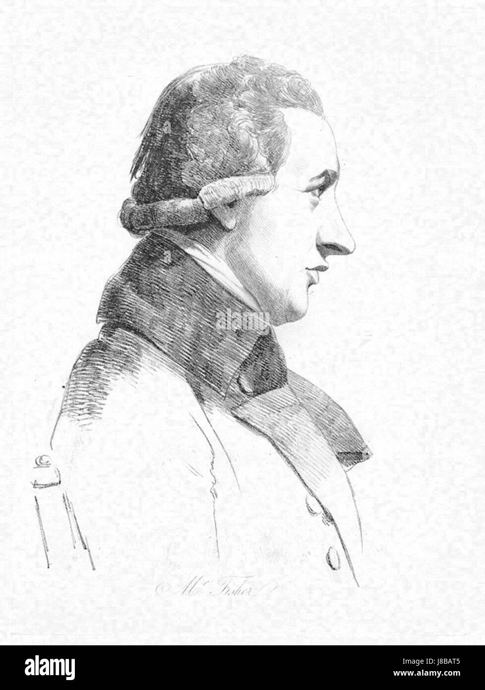 John Fisher par William Daniell 1793 Banque D'Images