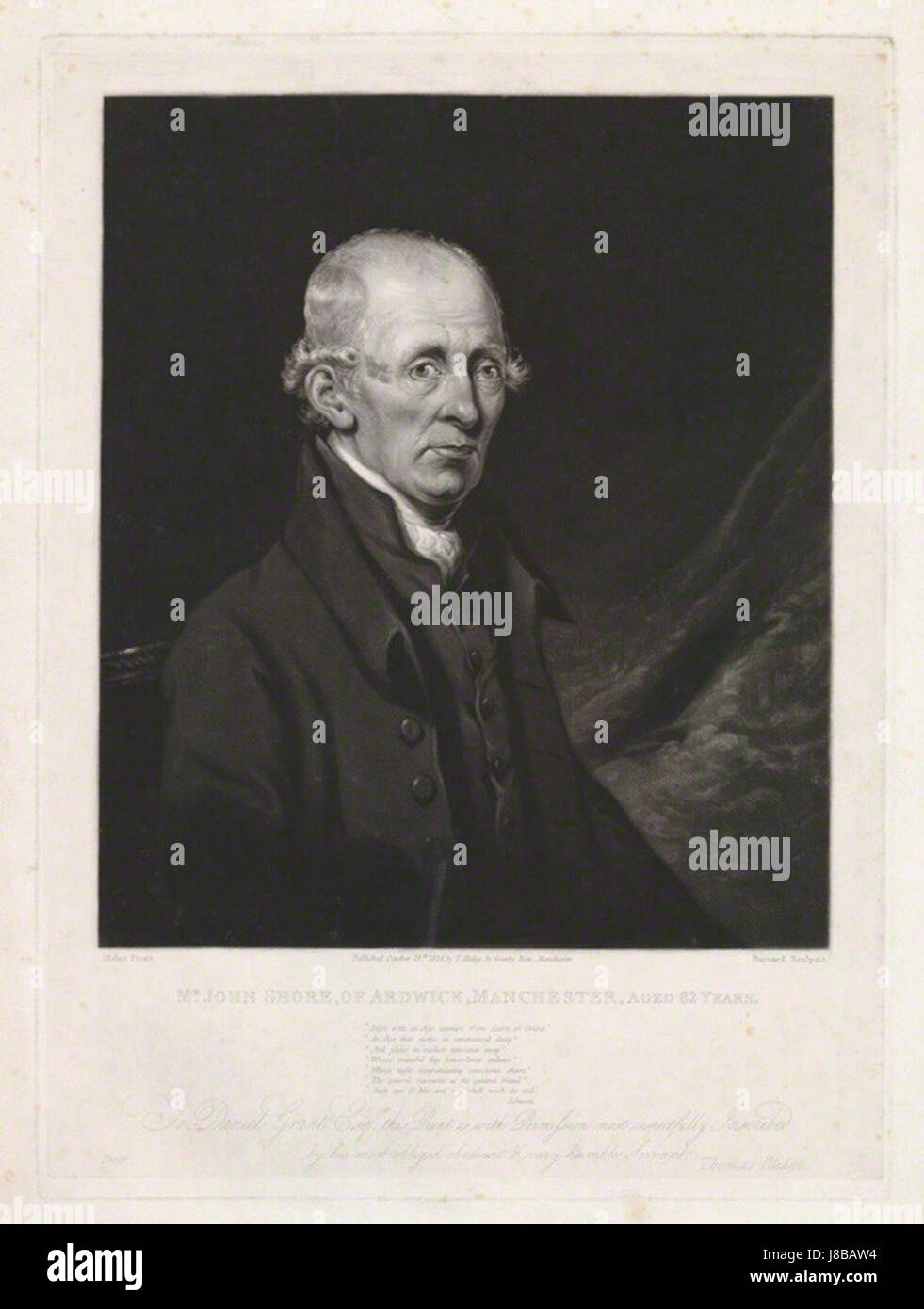 John Shore par William Barnard, publié par Thomas Henry Illidge et après Banque D'Images