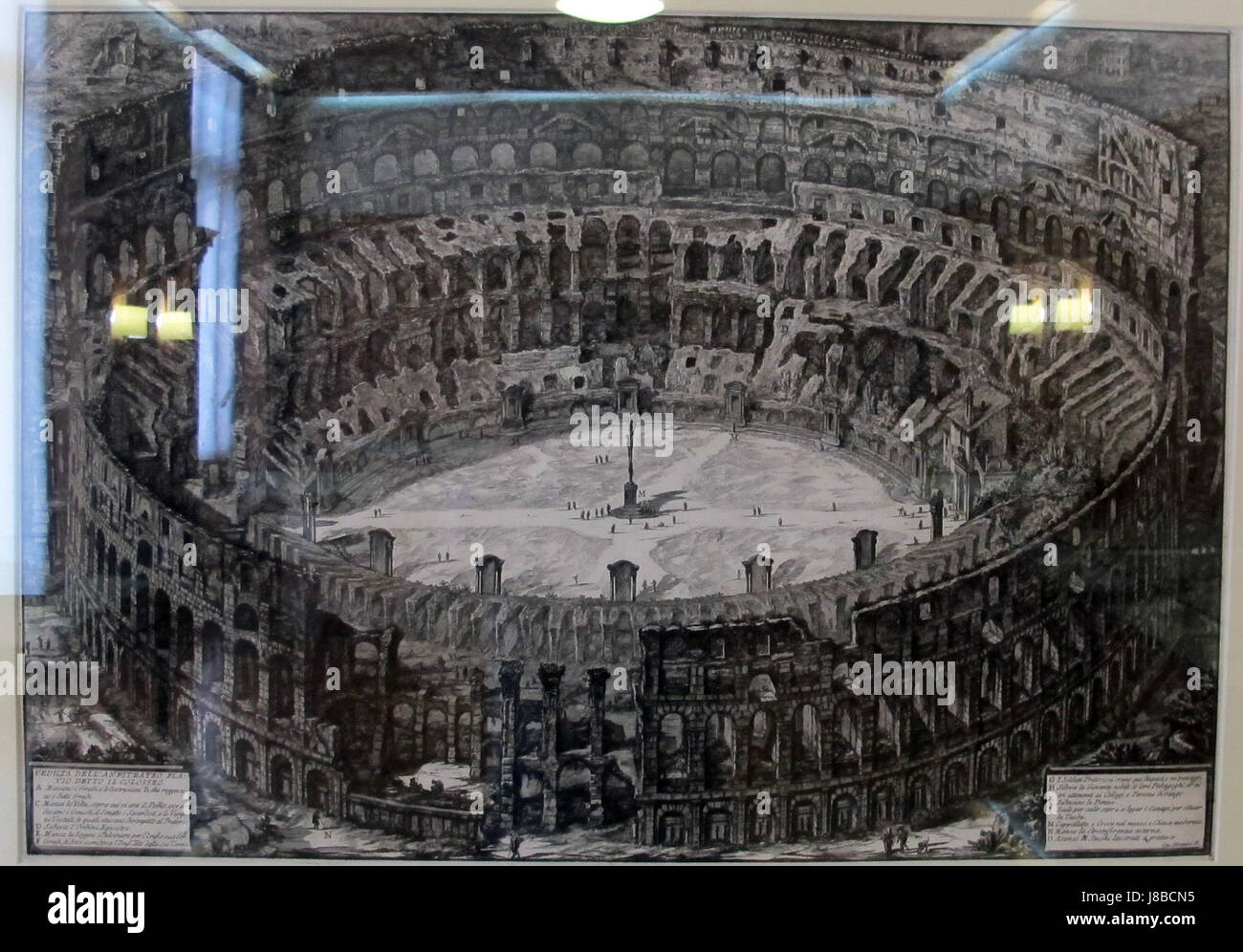 Giovanni Battista Piranesi, veduta del Colosseo, 1740 60 Banque D'Images