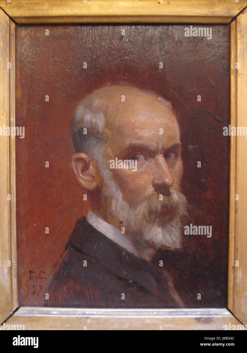 Edouard Castres est un artiste français connu pour ses contributions à la peinture au XIXe siècle. Ses œuvres représentaient généralement des scènes de la société française, mettant souvent en valeur les gens et la vie quotidienne à Paris. Castres est connu pour son style naturaliste, capturant les moments quotidiens avec un fort sens du réalisme. Banque D'Images