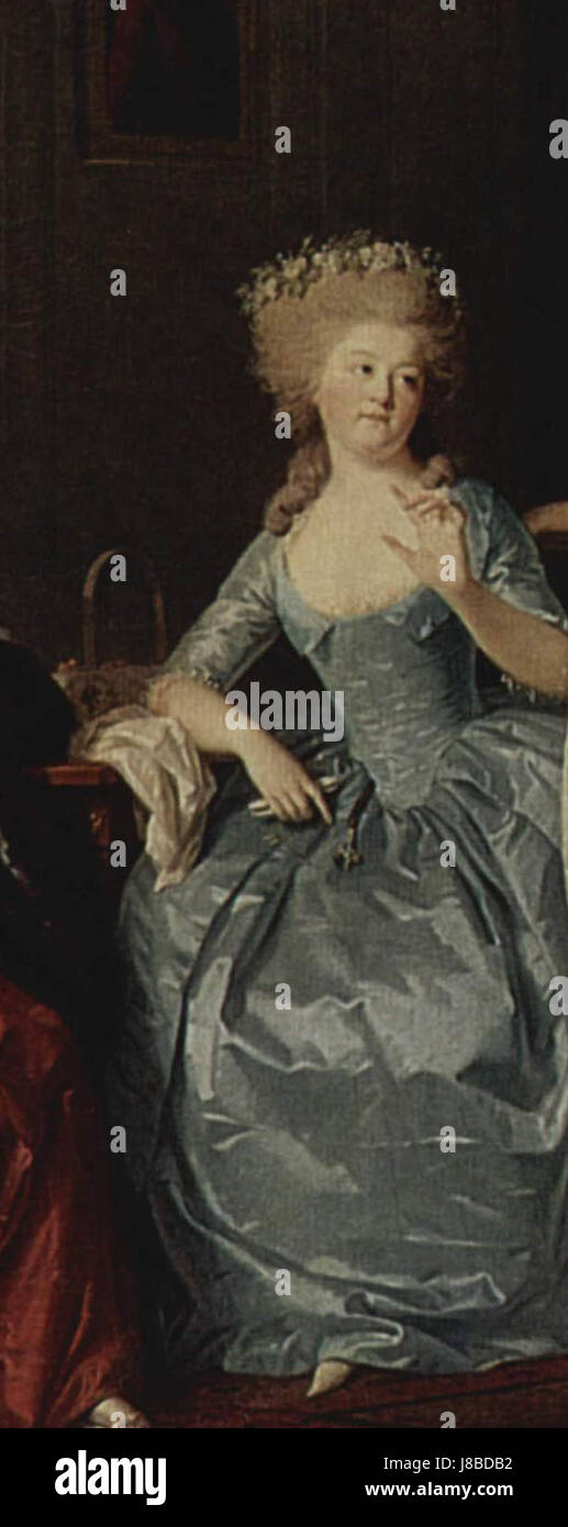 Portrait de Gurieva, peut-être un sujet représenté par l'artiste Tischbein, mettant en valeur le portrait européen du XVIIIe siècle. Banque D'Images