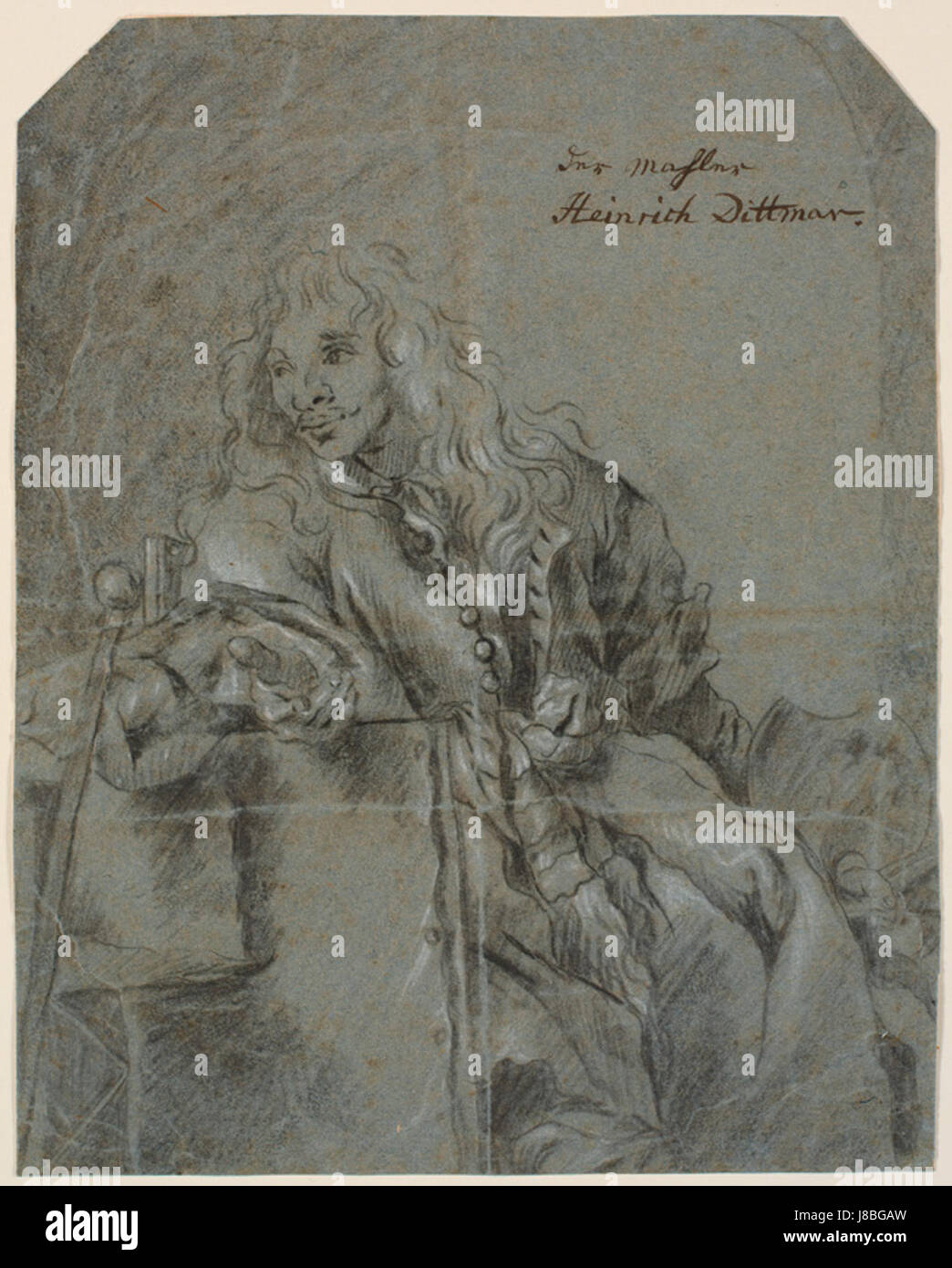 Heinrich Dittmers self portrait Banque D'Images