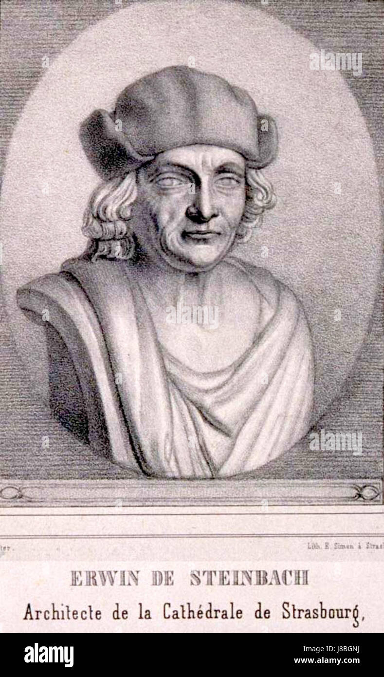 Erwin von Steinbach (1244 1318) Banque D'Images