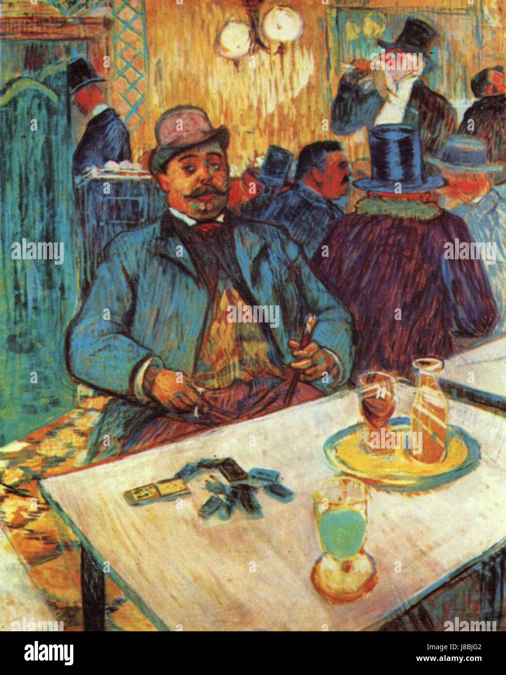 Henri de Toulouse-Lautrec 047 fait référence à une œuvre du célèbre artiste français Henri de Toulouse-Lautrec. Connu pour ses représentations de la vie nocturne parisienne et du style de vie bohème, cette pièce met en évidence l'utilisation caractéristique de artistâ€™ de couleurs vibrantes et de composition dynamique. Les œuvres de Toulouse-Lautrec se concentrent souvent sur des scènes de cabarets, théâtres et salles de danse, offrant un aperçu de la culture de l'époque. Banque D'Images