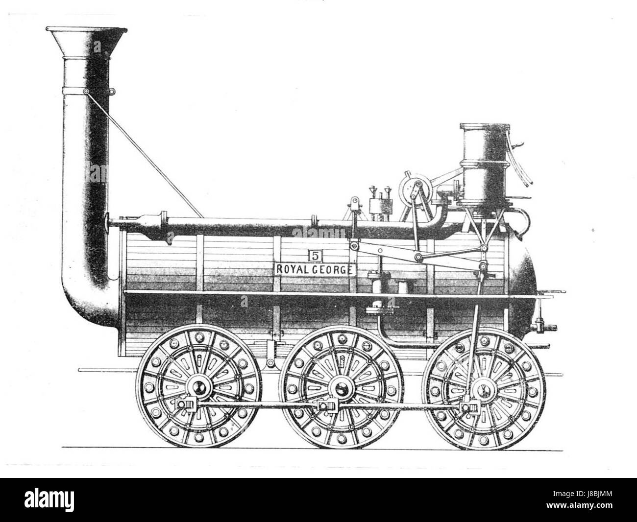 Hackworth's 'Royal George', 1827 (British Locomotives de chemin de fer 1803 1853) Banque D'Images
