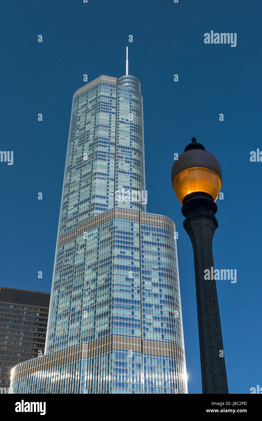 Trump Tower Chicago USA Banque D'Images