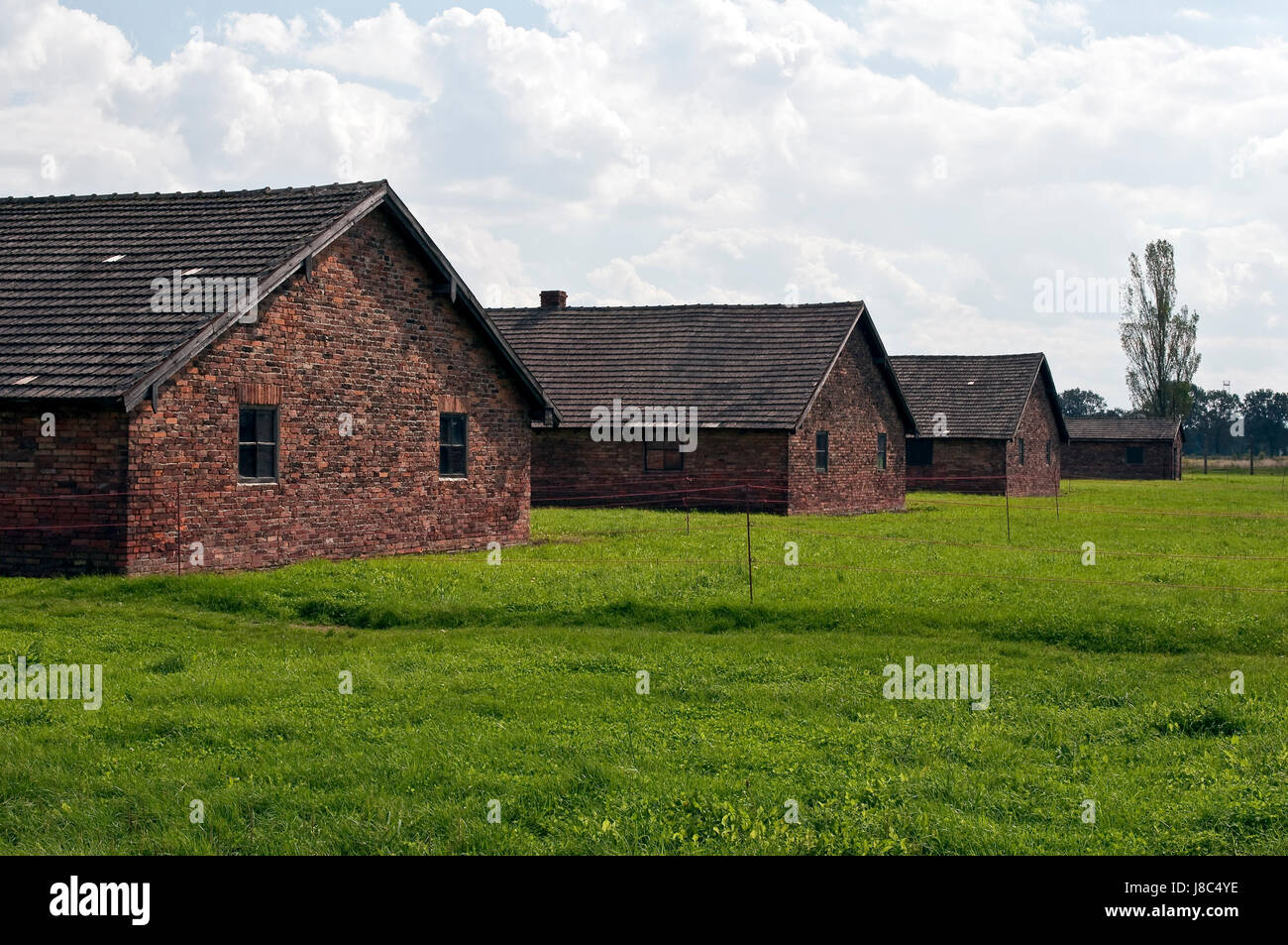La concentration, Pologne, camp, caserne, prison, holocauste, camp de tentes, Banque D'Images
