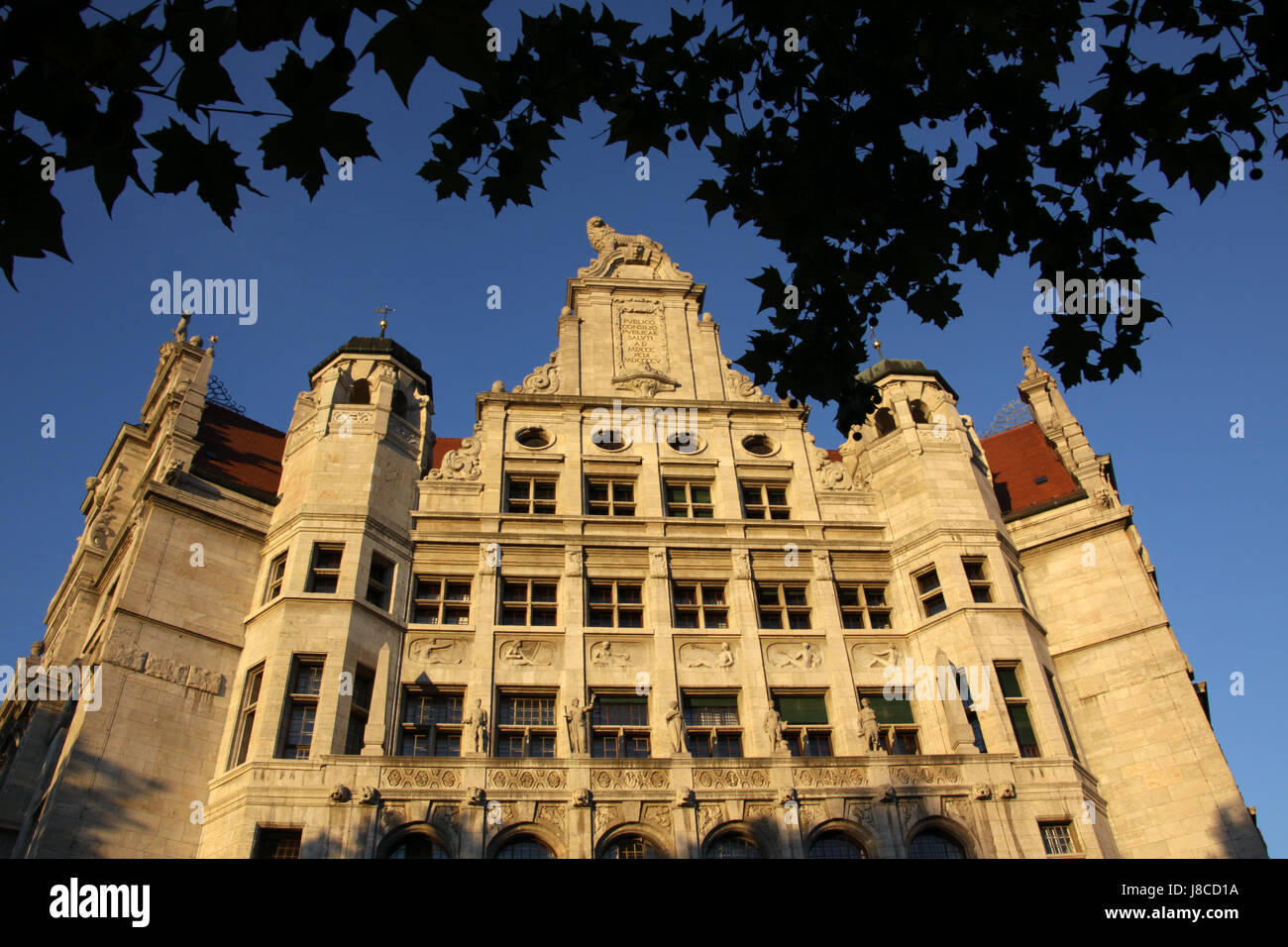 Hôtel de ville, historique, Saxe, Leipzig, ville de commerce, d'affaires, les traiter, Banque D'Images