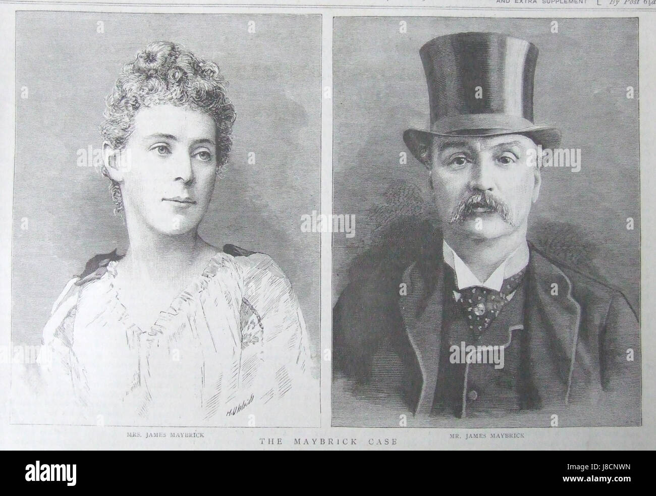 M. et Mme Maybrick Banque D'Images