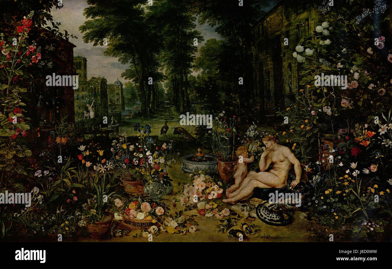 Jan Brueghel d. O. Allegorie van de geur Banque D'Images