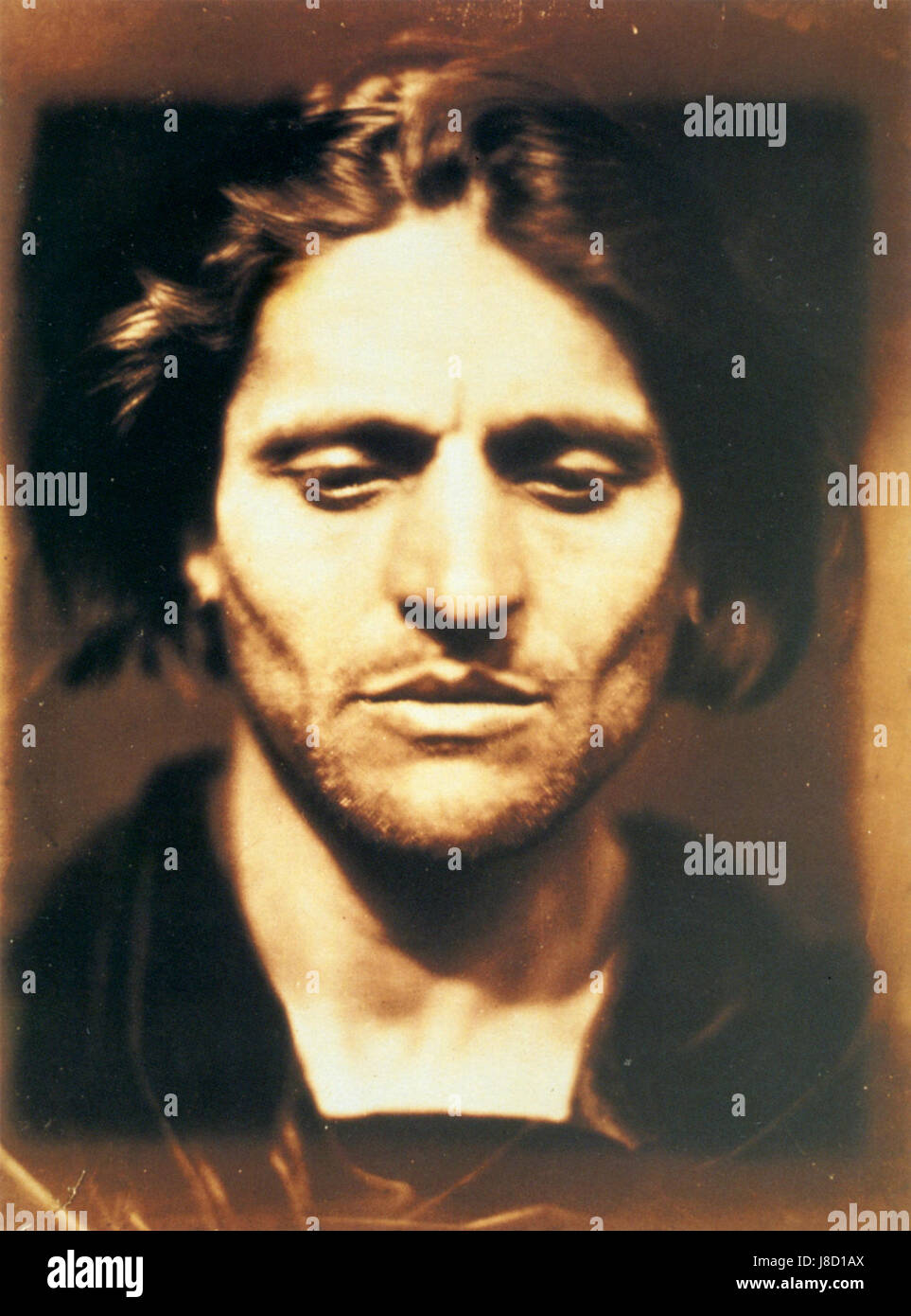 Iago, de l'étude d'un italien, par Julia Margaret Cameron Banque D'Images