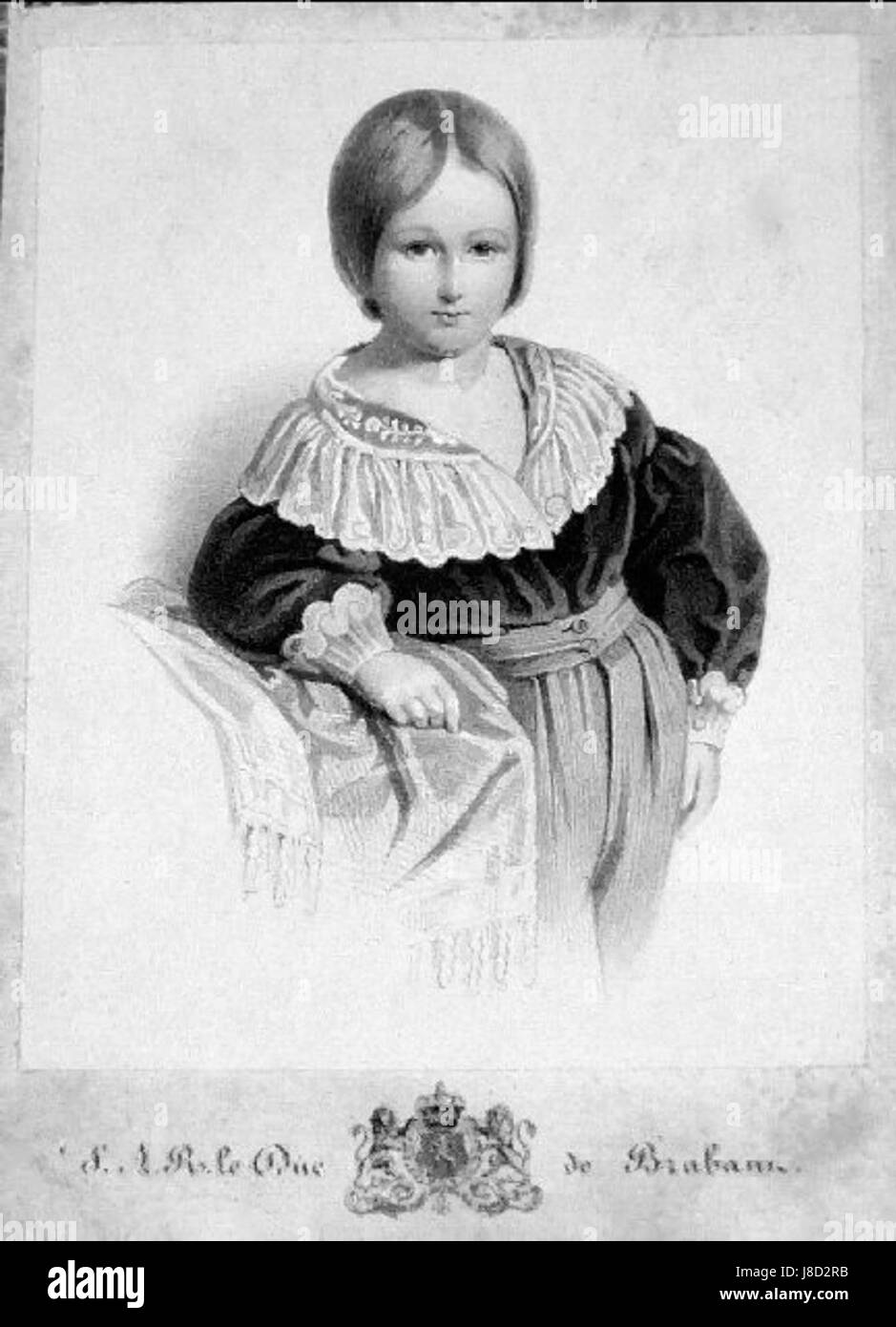 Léopold II. Litho Banque D'Images