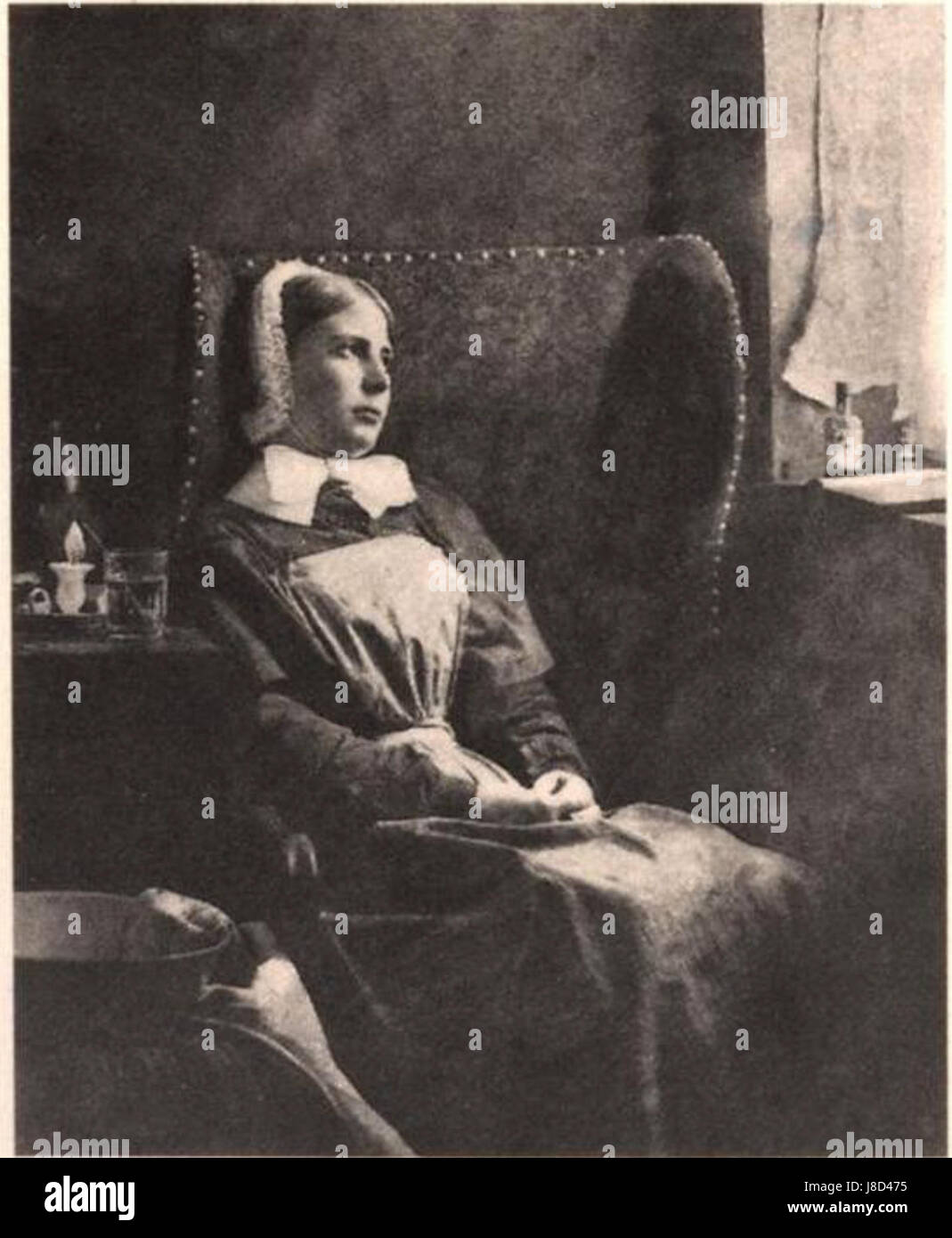 Max Allihn, Frau im Sessel. Barmherzigkeit (1902) Banque D'Images