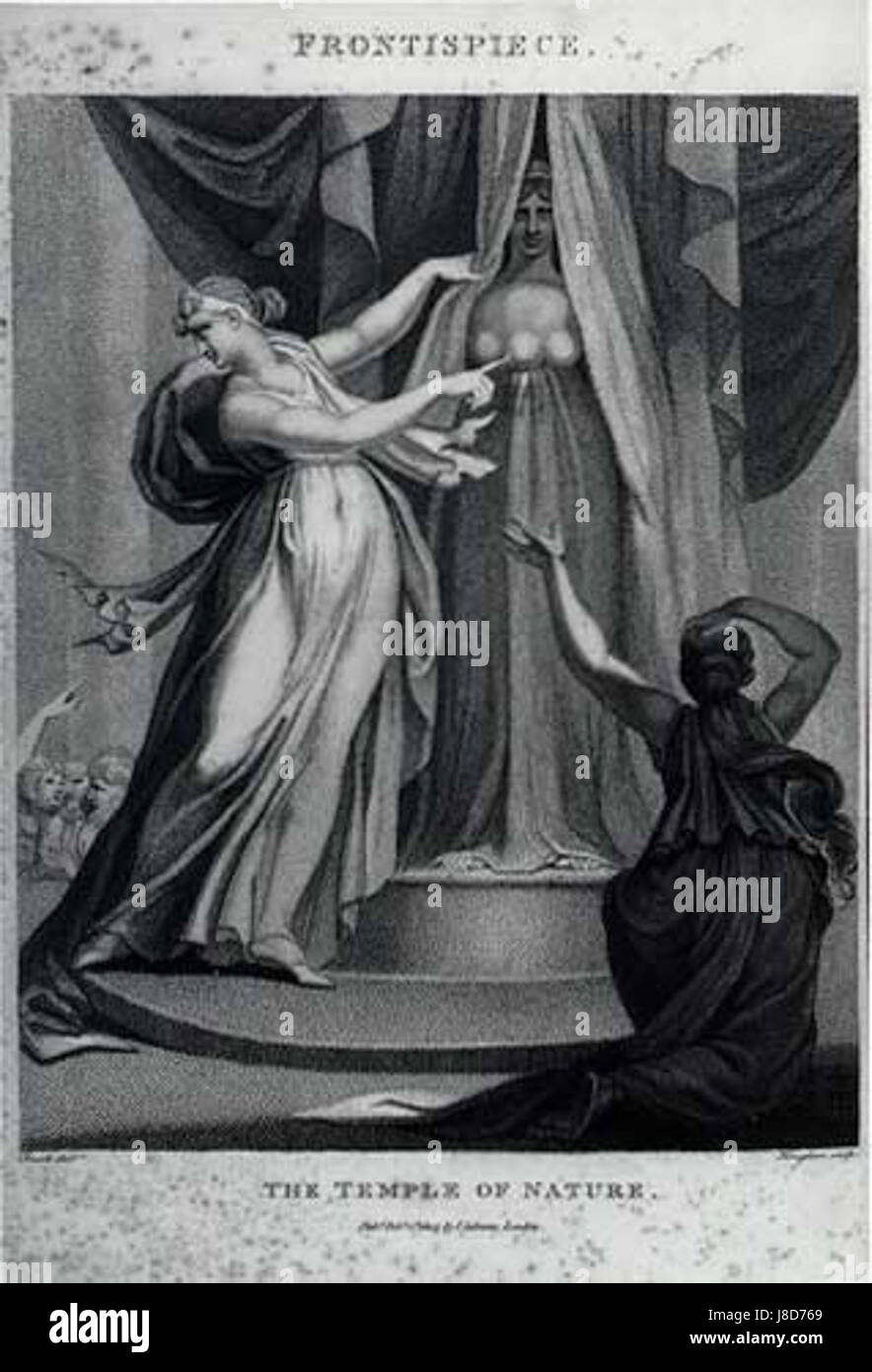 Erasmus Darwin Temple de la Nature Banque D'Images