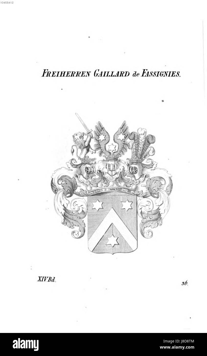 Ce titre, *Gaillard de Fassignies Tyroff AT*, peut faire référence à une figure ou à un événement historique, « Tyroff AT » suggérant une archive ou une référence particulière. Des éclaircissements supplémentaires sont nécessaires quant à son importance historique. Banque D'Images