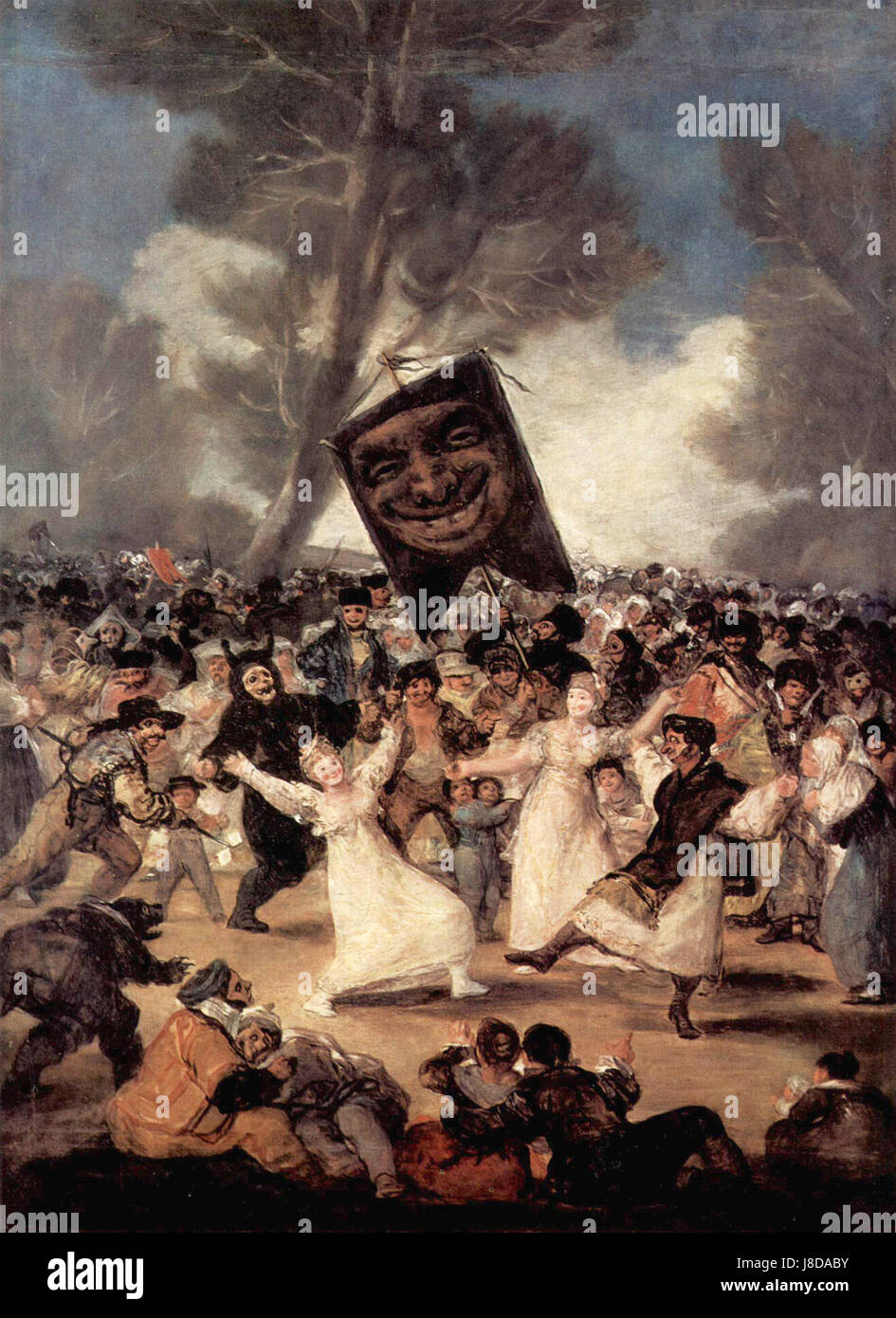 El Entierro de la Sardina, Francisco de Goya Banque D'Images