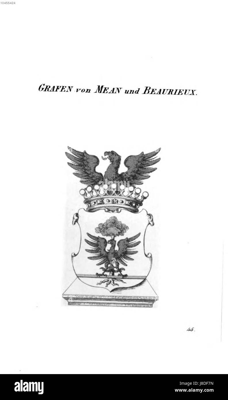 Une référence historique, peut-être un document ou un événement, liée à 'Mean und Beaurieux Tyroff' et 'AT', suggérant un lien régional ou historique, nécessitant probablement un contexte plus approfondi. Banque D'Images