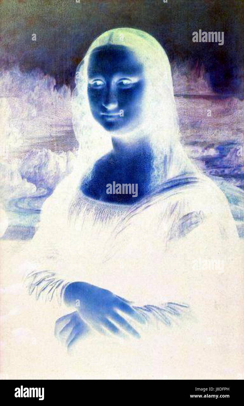 Mona Lisa Raio X Banque D'Images