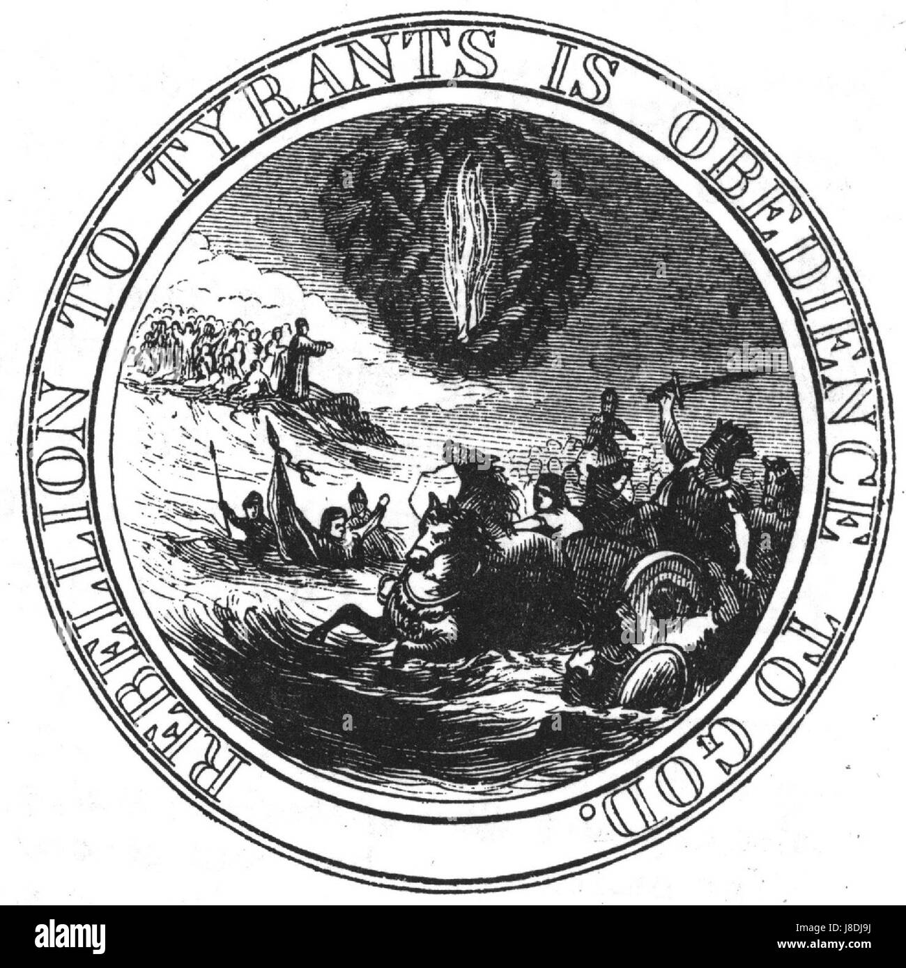 FirstCommitteeGreatSealReverseLossingDrawing Banque D'Images